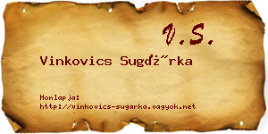 Vinkovics Sugárka névjegykártya